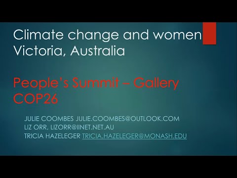 Gender and the Anthropocene – Lizz Orr | People&#039;s Health Hearing